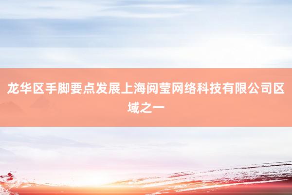龙华区手脚要点发展上海阅莹网络科技有限公司区域之一
